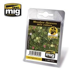 Plantes Découpées Au Laser Mig Jimenez A.MIG-8460 Meadow Flowers Mix Colors