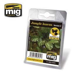 Plantes Découpées Au Laser Mig Jimenez A.MIG-8461 Jungle Leaves