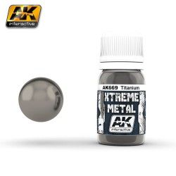 AK-669  Xtreme Metal Color  Titanium 30 ml