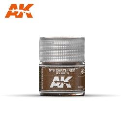 Peinture AK interactive Real Colors RC-031 N°8 Earth Red 10 ml