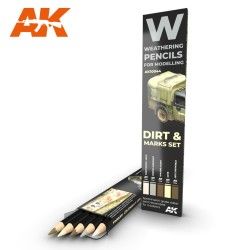 AK-10044 Watercolor Pencil Set Splashes , Dirt 