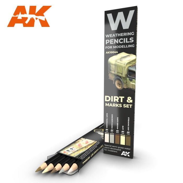 AK10044 Watercolor Pencil Set Splashes , Dirt