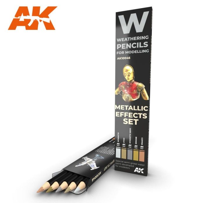 AK10046 Watercolor Pencil Set Mettalics
