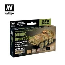 MERDC Desert Colors set -Camouflage Acrylique Colors For US Army Vehicles