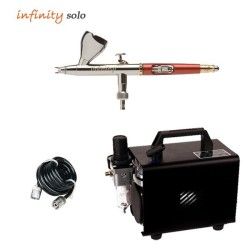 Pack Aérographe Infinity Solo (0,15mm) + Compresseur RM 2600+