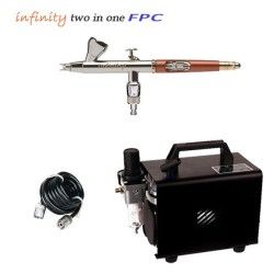 Pack Aérographe Infinity FPC two in one + compresseur RM 2600