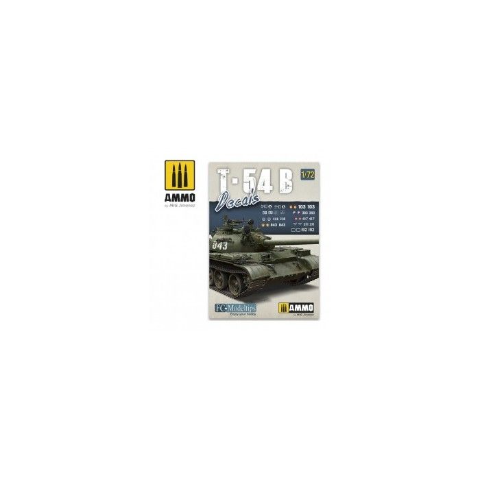 Planche de Décalcomanies Pour T-54B 1/72 eme