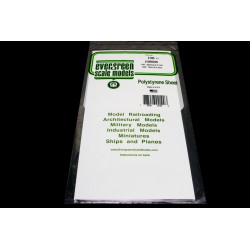  Profilé Plastique plaque blanche rainuré V 2.5 x 0.5mm