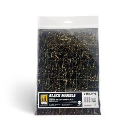 Black Marble - Square Die-Cut Tiles (Carreaux Carrés Découpés)