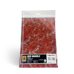 Red Marble - Round Die-Cut For Bases For Wargames (Découpe Ronde Pour Bases Pour Wargames)
