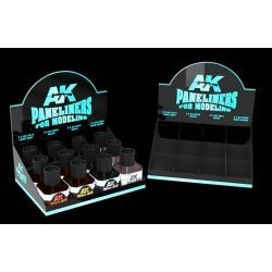 Set de 4 Paneliners AK Interactive for Modelling Box 