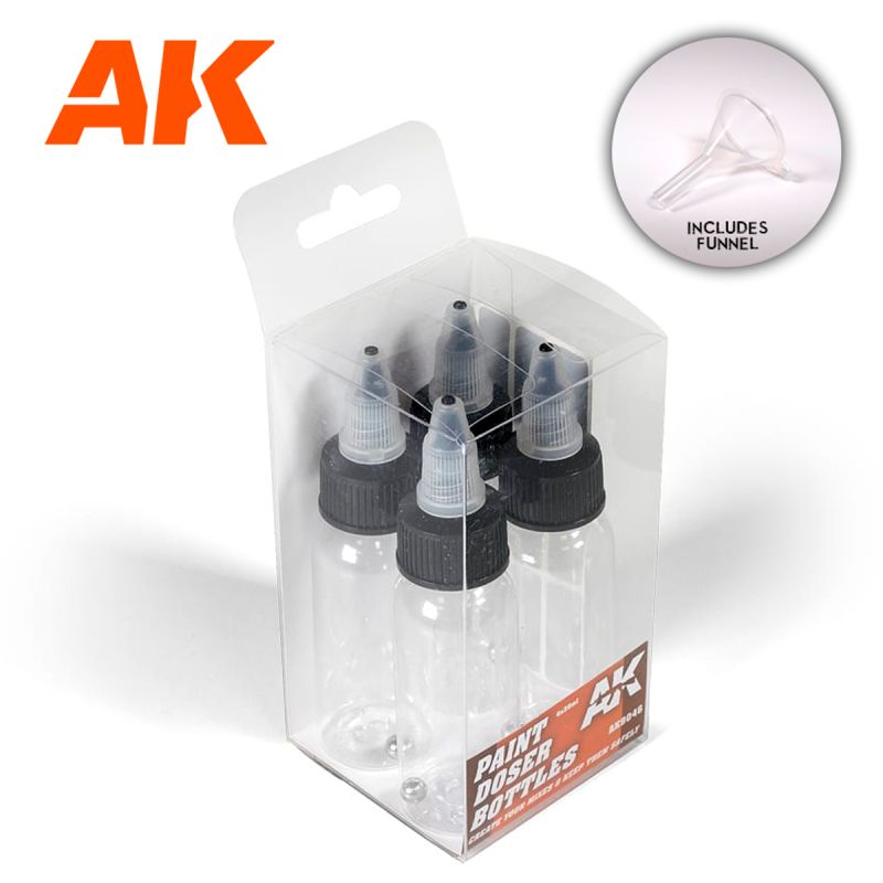 AK Paint  Doser Bottle 4X30ml
