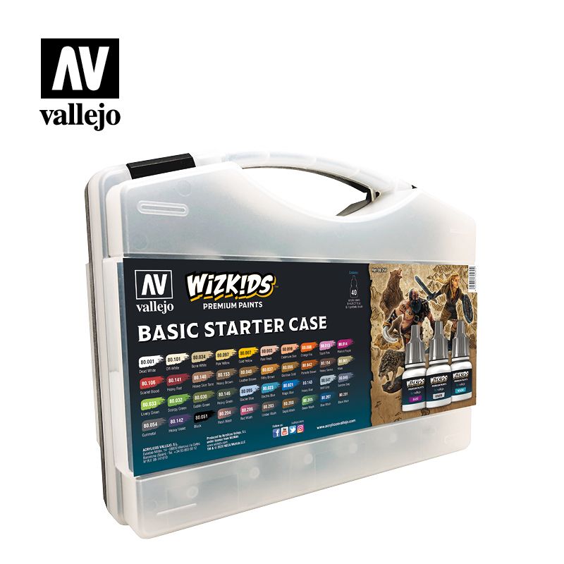 Vallejo WIZKIDS Basic Starter  Case 40x8ml