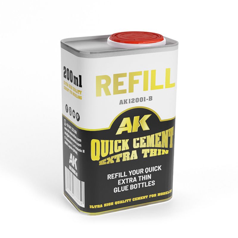 AK Refill  Quick Cement Extra Thin 200ml