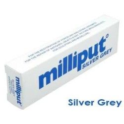 Milliput, pâte epoxy bi-composants grain moyen (gris metal)