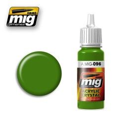 Peinture Mig Jimenez Crystal Colors A.MIG-0096 Crystal Green Periscope (And Tail Light On)