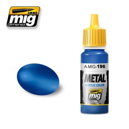 Peinture Mig Jimenez Métallic Colors A.MIG-0196 Warhead Metallic Blue